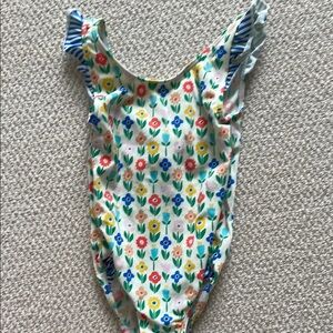 Mini Boden Floral Kids Swim One Piece - Multicolor
